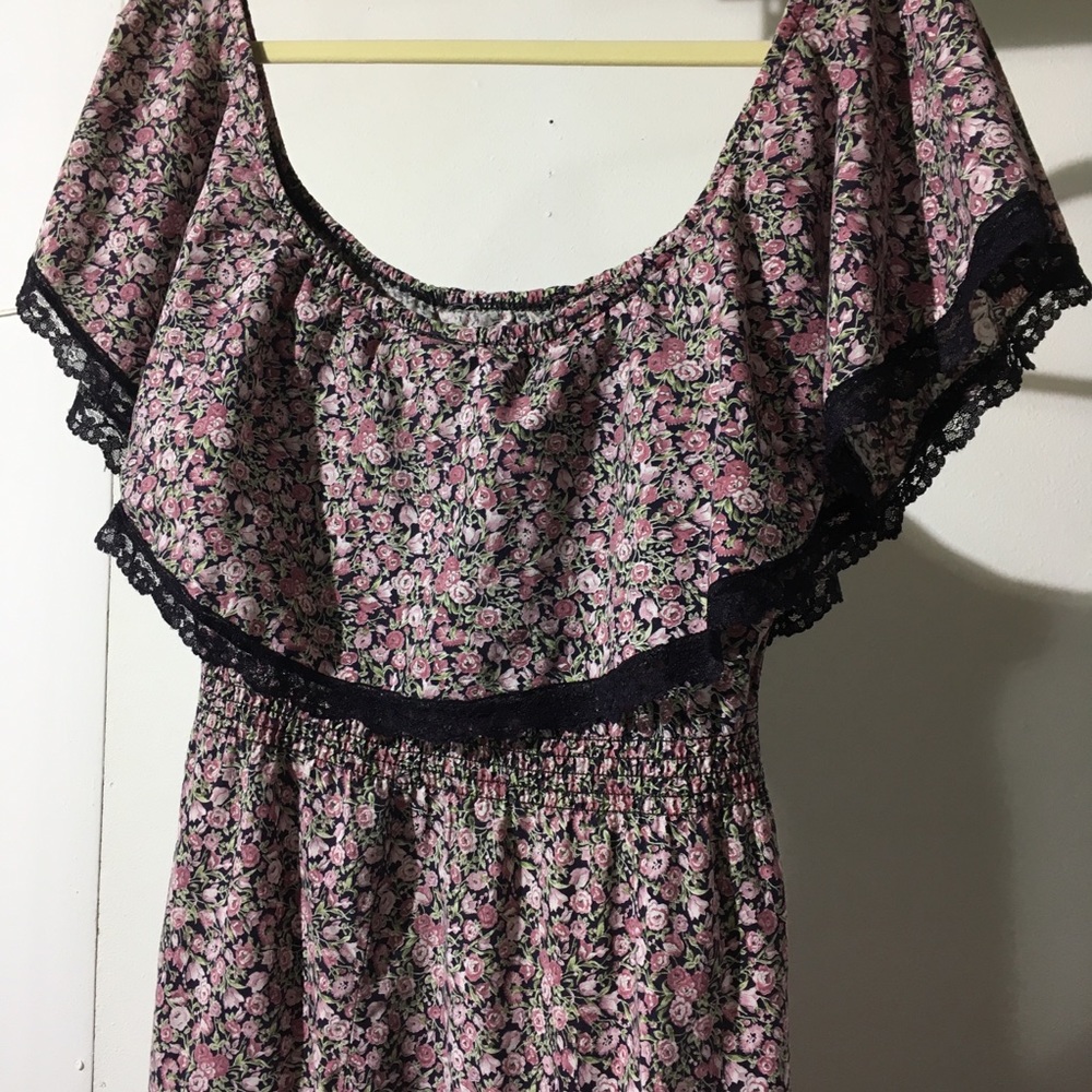 Off shoulder prairie dress